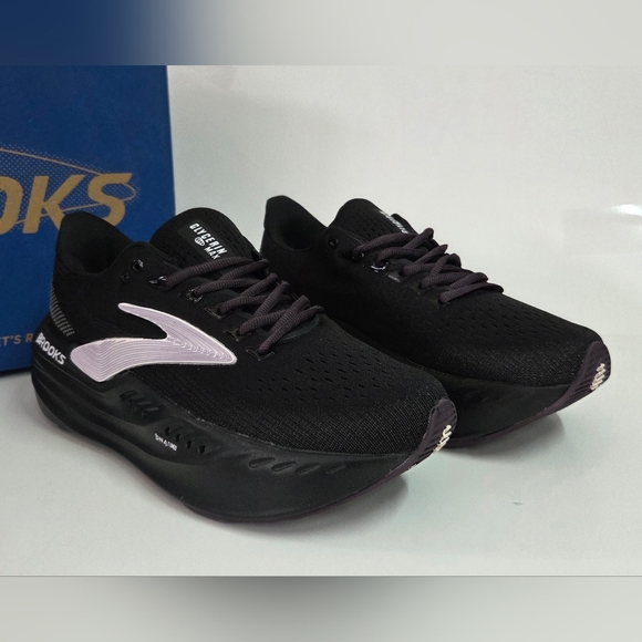 Brooks Glycerin Max Run Walk Neutral Shoes Black/ Purple Mens Size 10 D NEW! main image 8